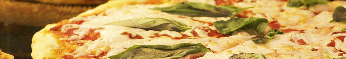 Eating Italian Pizza at Campania restaurant in Staten Island, NY.